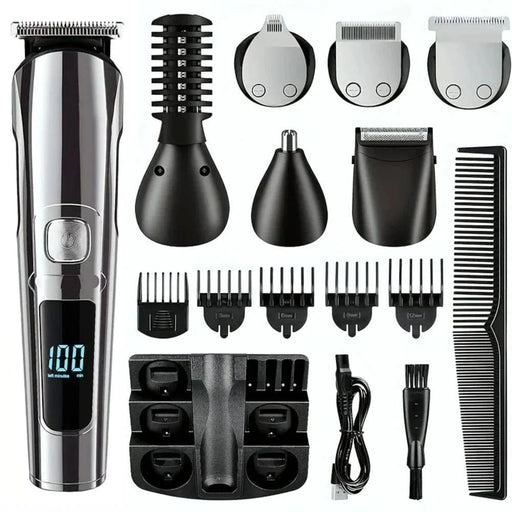 6-in-1 Cordless Beard Trimmer and Hair Clippers Kit for Easy Grooming