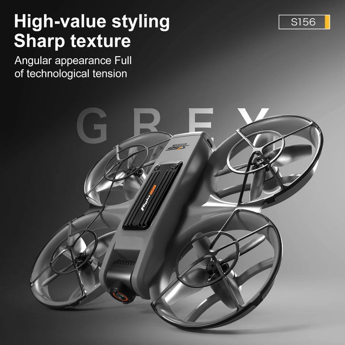 Foldable 8K Drone with Display and 3 Batteries Gray