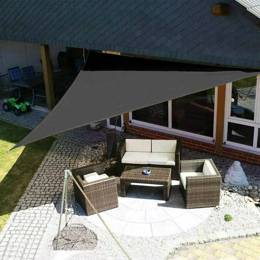 Grey waterproof sun shade sail outdoor shelter cover for 4x4x4cm space