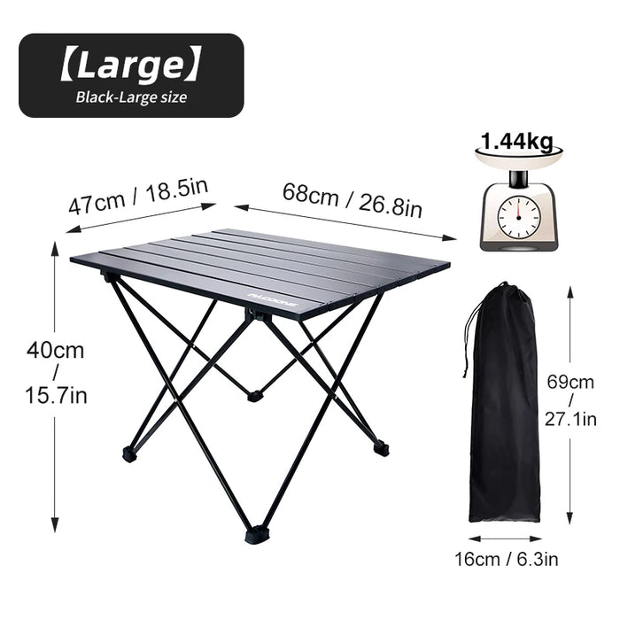 Portable Aluminum Picnic Table for Outdoors