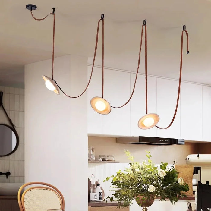 1-Head Wabi Sabi Pendant Lamp Soft 6000K Yellow Glow