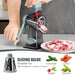 Rotary Manual Cheese Grater with 3 Interchangeable Blades for Easy Grating of Cheese and Vegetables