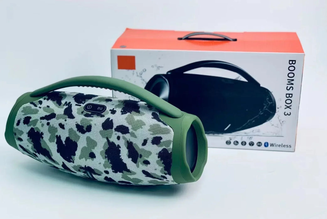 100W Outdoor Bluetooth Speaker with USB/TF/AUX Support army green