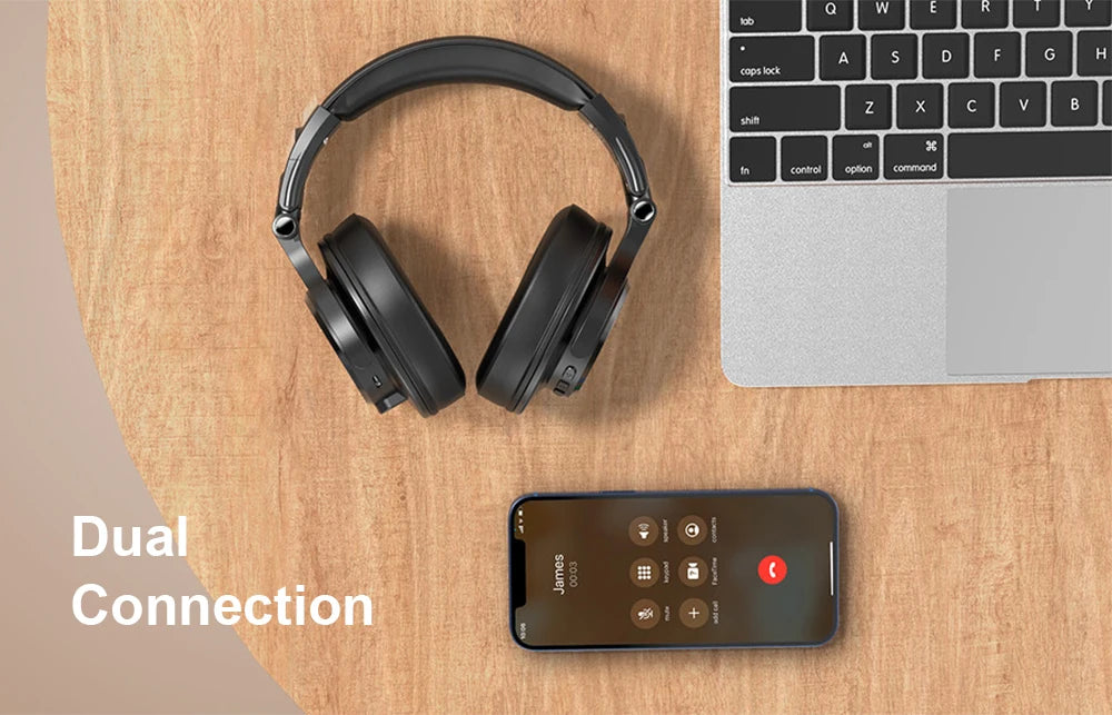 Studio Monitor Headphones Silver with Wireless Audio
