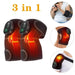 Rechargeable heated knee pad with adjustable temperature control and long-lasting battery