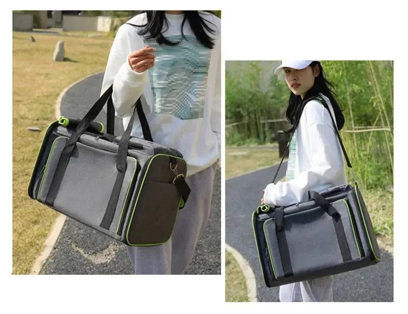 Convenient zipper closure and foldable design for easy storage and transport