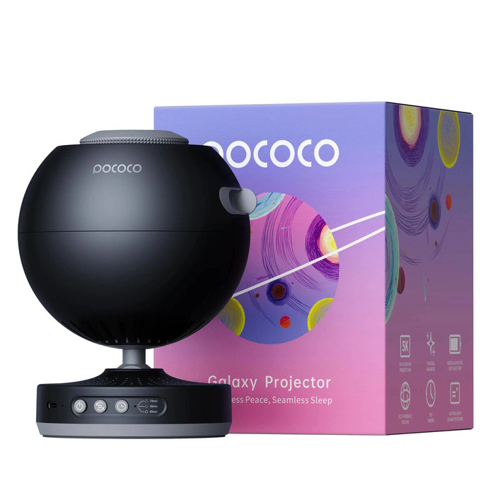 Black Galaxy Projector Star Night Light Lamp for Children's Room