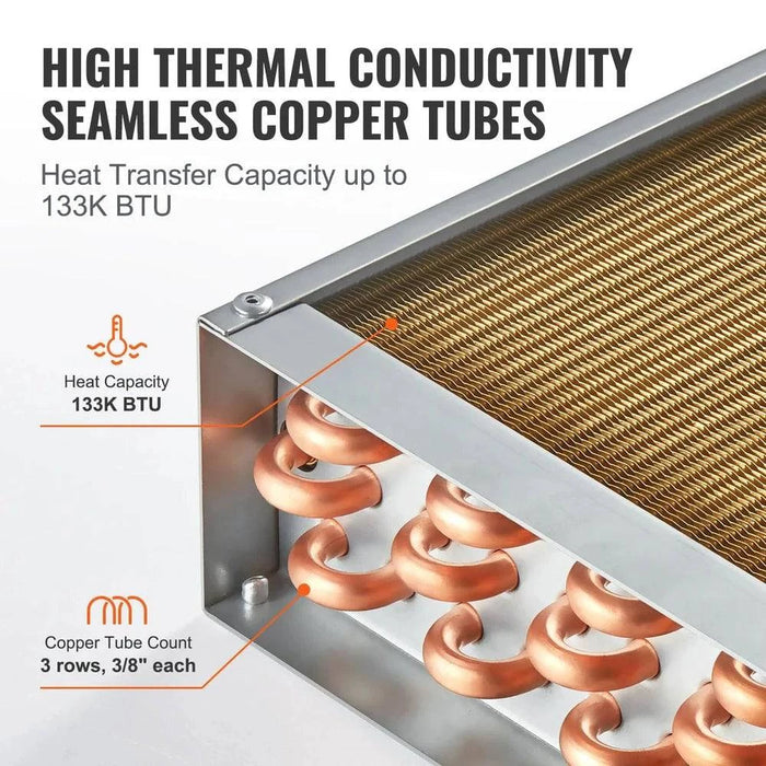 Corrosion-resistant heat exchanger with epoxy-coated fins for enhanced hardness