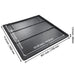 High-quality vinyl and aluminum construction in black color
