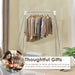 Stainless steel retractable clothes drying rack for home, dorm, or outdoor use