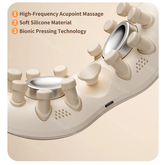 Rechargeable Heated and Cooling Eye Massager, Anti-Ageing, Puffiness Relief Device