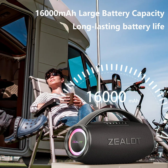 80W Wireless Outdoor Speaker with Dual Pairing & Fast Charging