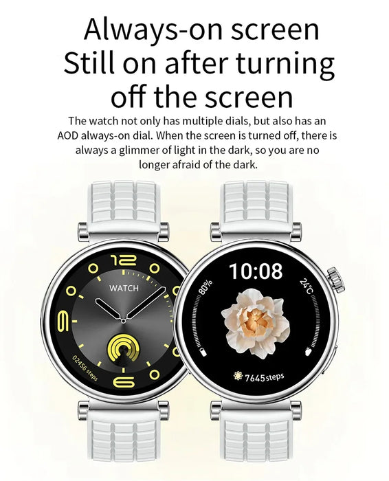 Smart Fitness Watch for Women with AMOLED Display & Bluetooth Calling Red