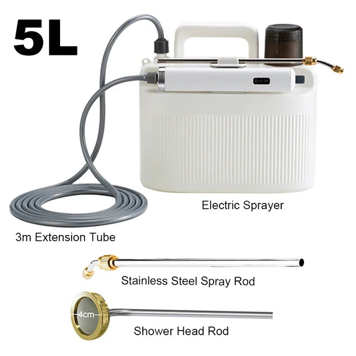 5L Electric Portable Sprayer with 3m Extension Tube for Gardening