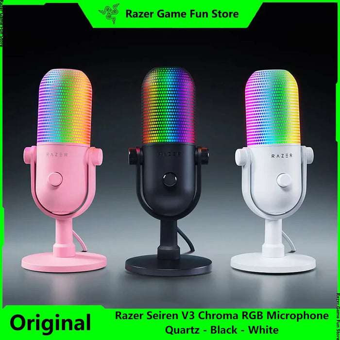 Streaming USB Mic with Reactive RGB Lighting and Gain Limiter