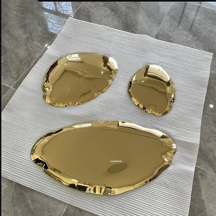 Titanium Gold Water Droplet Wall Decor 50cm Metal