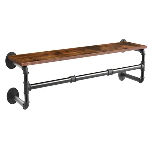 Sturdy metal iron and MDF board construction, with 30kg weight capacity and additional shelf for storage Perfect for maximizing space utilization and keeping clothes easily accessible