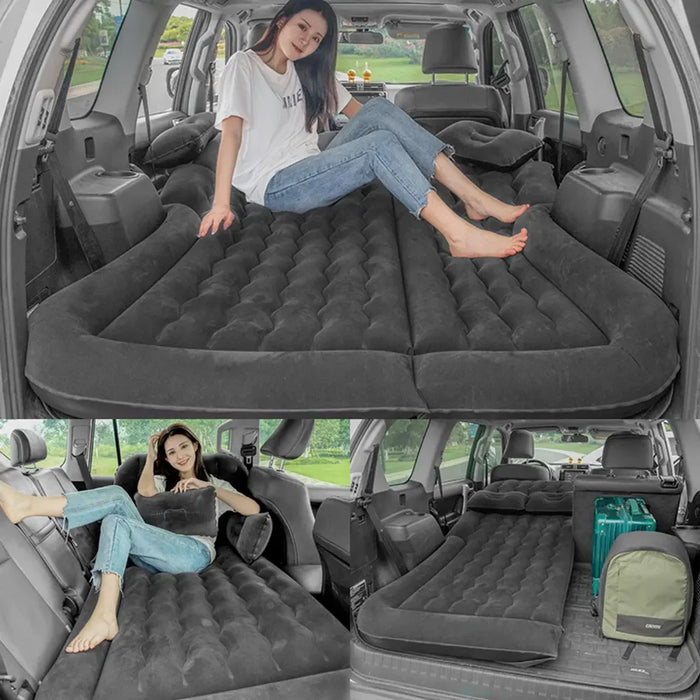 Double-sided design with soft flocked surface and smooth PVC side