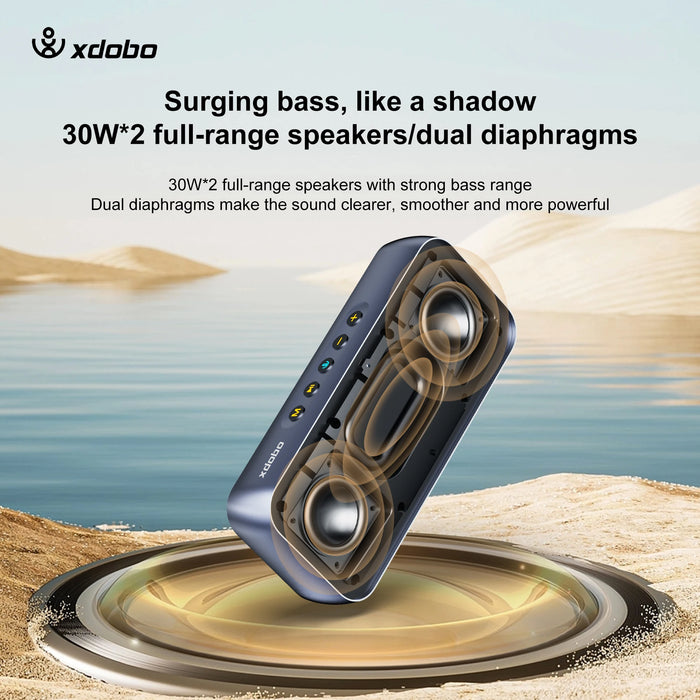 Portable 60W Subwoofer Speaker with USB and TF Support