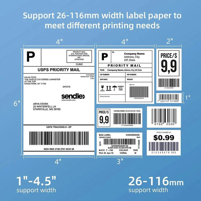 Thermal Label Printer ideal for small businesses and home offices