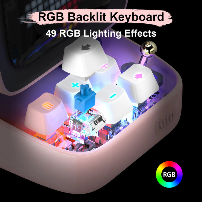 Portable Bluetooth Speaker with RGB LED Display