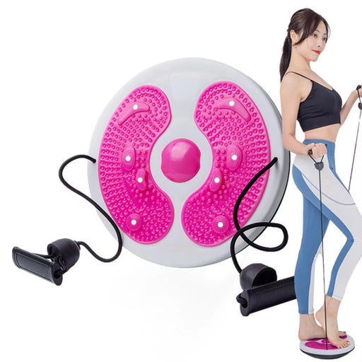 Transform your fitness routine with this pink waist twisting exercise board