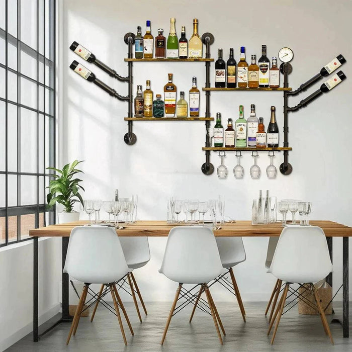 Includes wine glass holder and all necessary hardware for quick installation