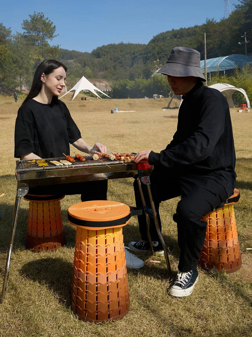 Telescopic Portable Stool with adjustable height for added comfort