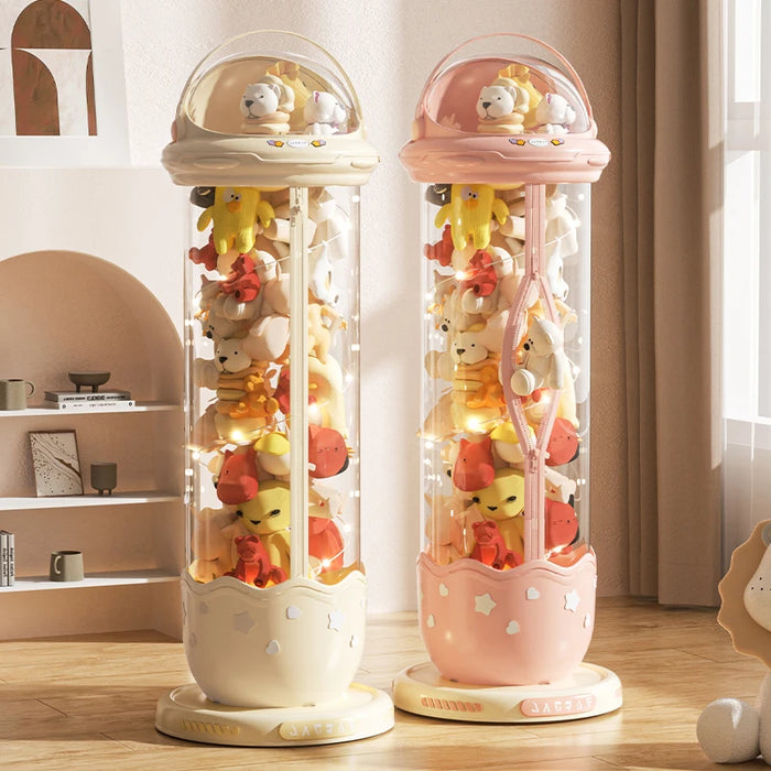 142cm Kids Toy Storage Barrel with Light & Zipper Lid