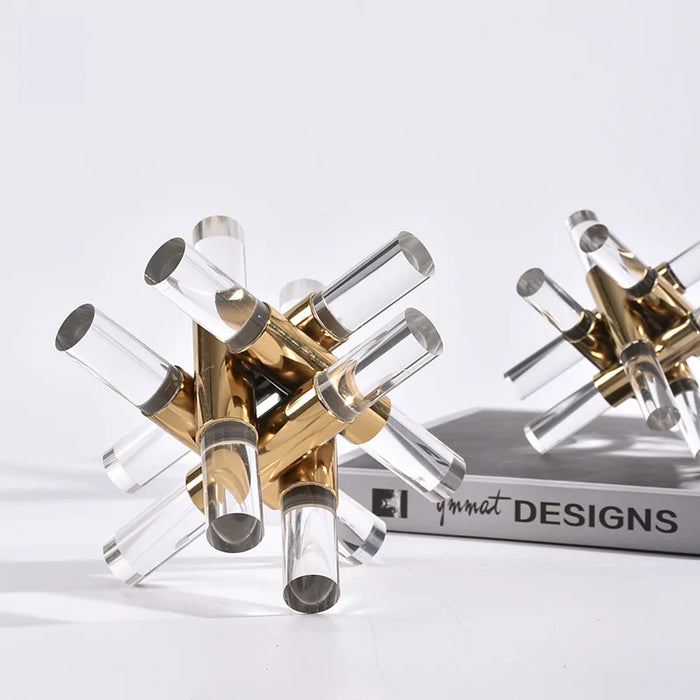 Nordic Style Metal Acrylic Cross Art for Decoration