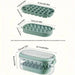  Leak-proof lid for stackable storage in the freezer and fresh ice cubes 