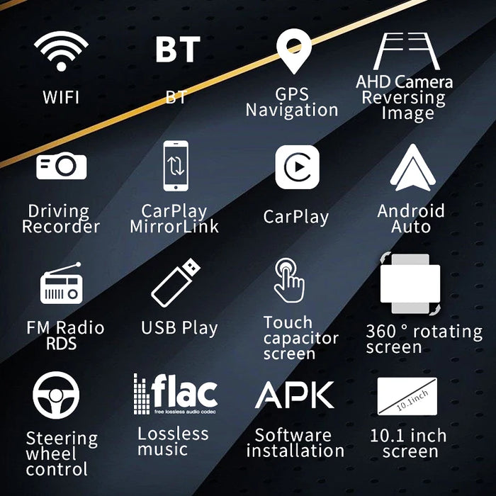 10.1" Android Car Stereo with Wireless Car Play & GPS