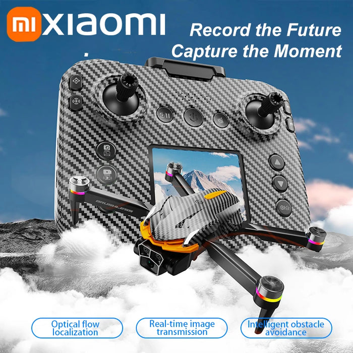 Folding Brushless Drone with Triple 8K Camera, Obstacle Avoidance, Black