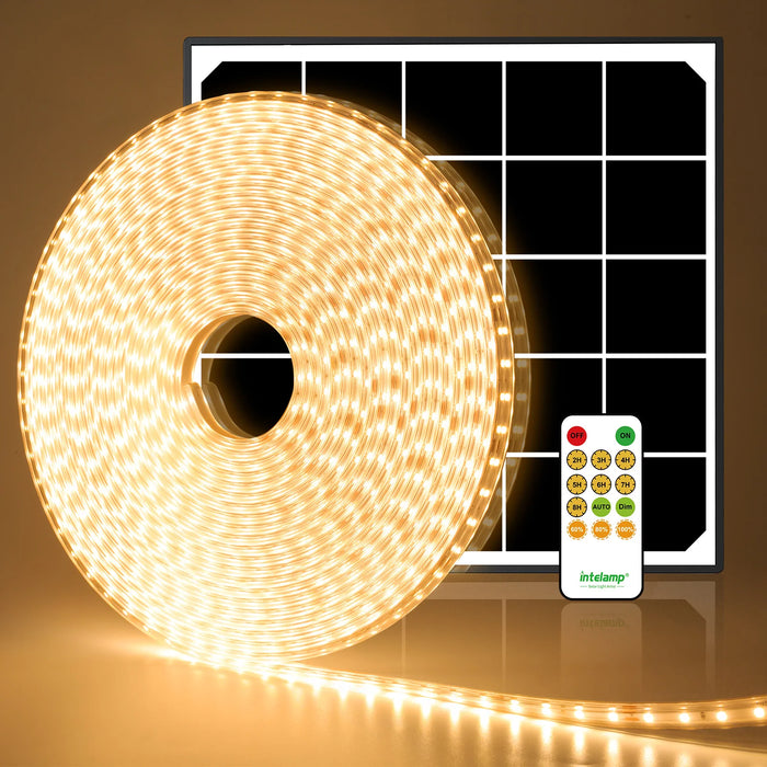Outdoor Solar LED Strip Lights 10m Waterproof