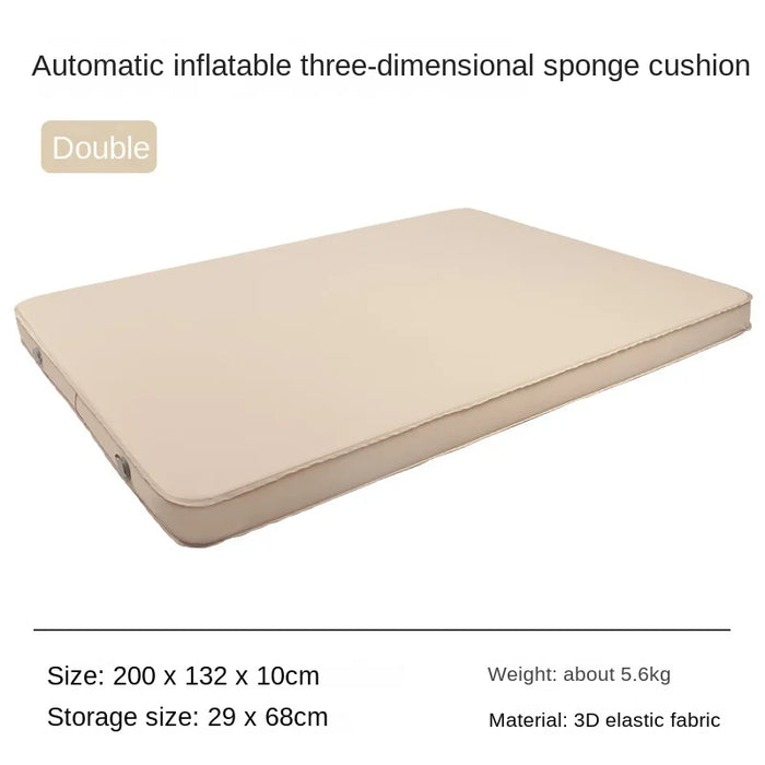 Portable Double Camping Mattress 10cm Thick Self-Inflating Outdoor Mat
