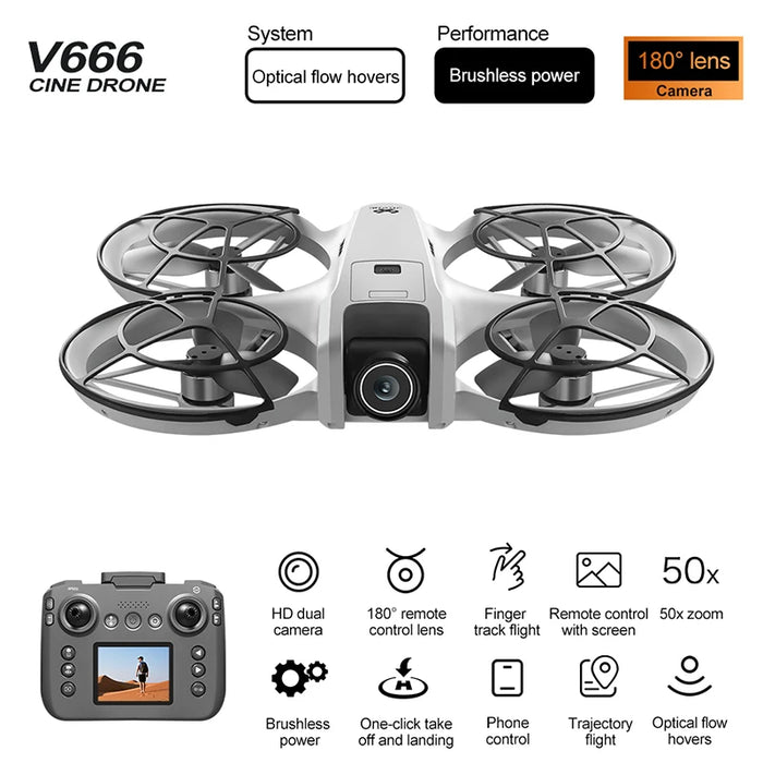 Foldable 8K HD Drone with Brushless Motor & 40min Flight