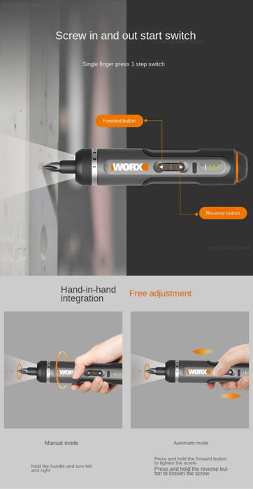 Type-C Charging Interface Cordless Mini Electric Screwdriver