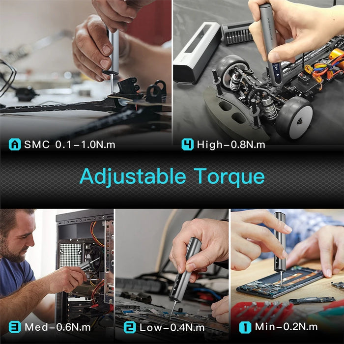 Smart motion control allows automatic torque adjustment based on hand movement