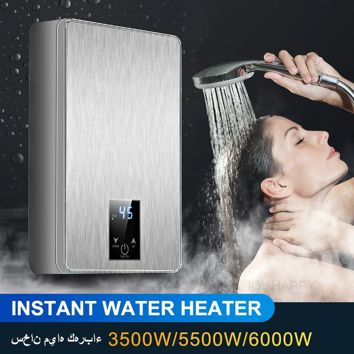 Water Heaters 6000W 220V Tankless for Bathroom or Kitchen