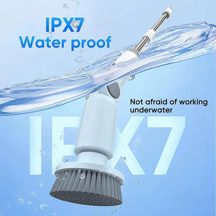 Cordless Rotating Cleaning Brush for Bathroom & Kitchen