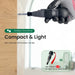  LED light integrated for improved visibility during use 
