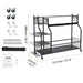 Heavy-duty powder-coated steel frame and metal wire mesh for durability and stability