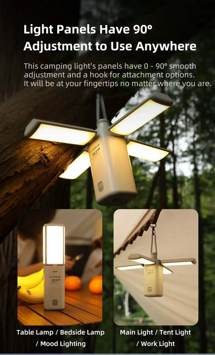 Durable ABS material construction of the waterproof camping flashlight