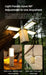 Durable ABS material construction of the waterproof camping flashlight