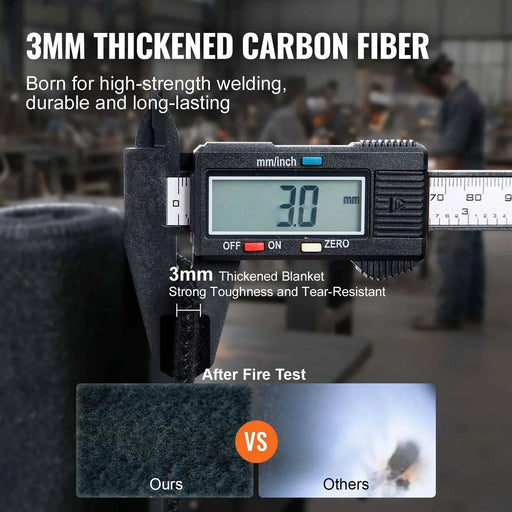 Durable carbon fiber material with superior heat resistance up to 982°C (1800°F)
