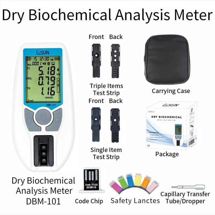 Multi-Function Blood Test Meter for Cholesterol & Kidney