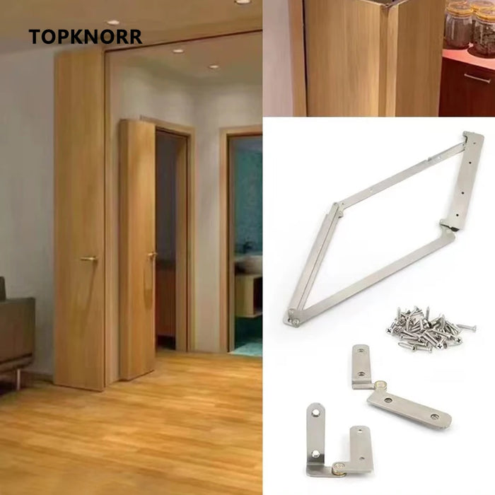 Stainless Steel Folding Door Hinge Set – 40kg Load 40 mm right away