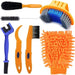Premium bike cleaning brush kit with 7 essential brushes for efficient maintenance