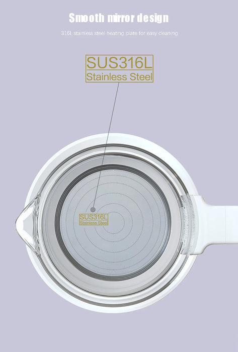 1.2L Smart Baby Kettle with Remote Control and Keep Warm
