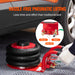 Triple Bag Air Jack 3 Ton Capacity Portable Pneumatic Vehicle Lifter in White